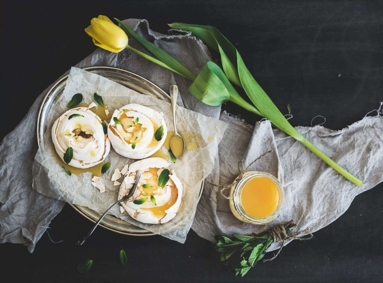 Mini Lemon Curd Pavlovas & Pinot Gris Reserve A Light and Airy Dessert for summer