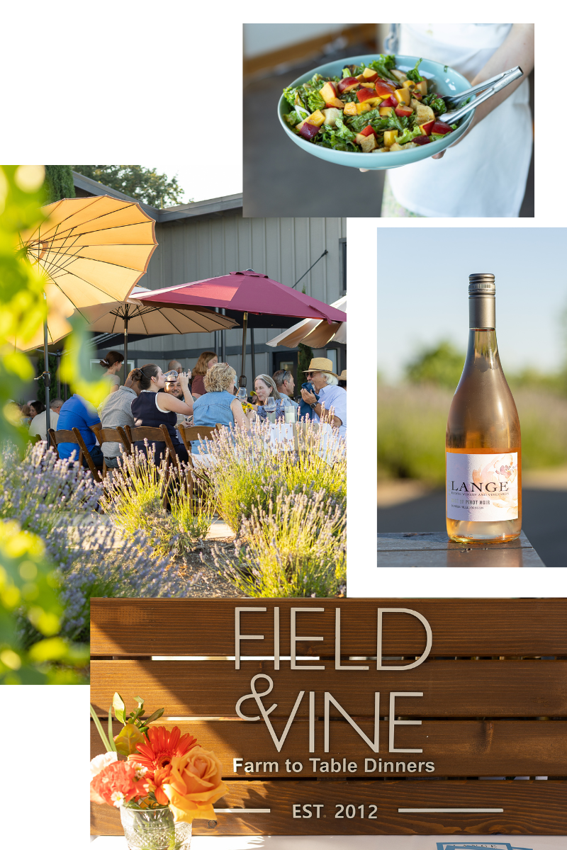 Field & Vine dinner collage
