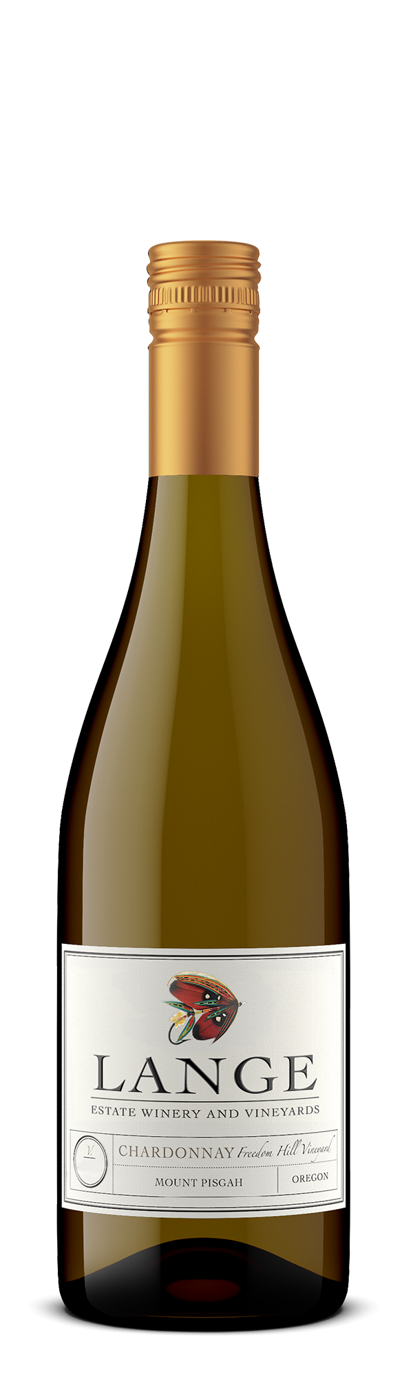 Bottle of Lange Freedom Hill Vineyard Chardonnay